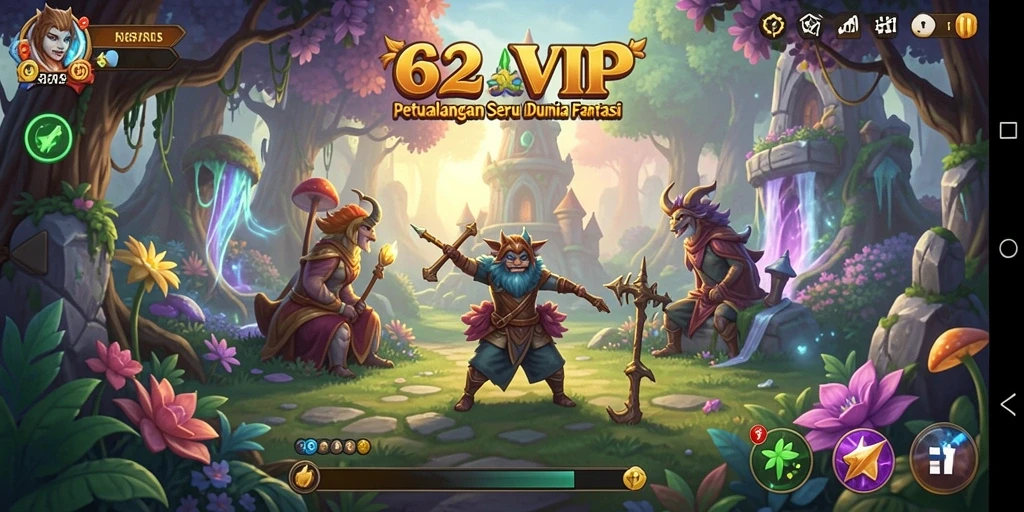 Tampilan gameplay petualangan seru di 62VIP.