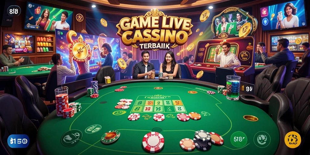 Tampilan gameplay Live Casino yang menegangkan dan interaktif di 8180.