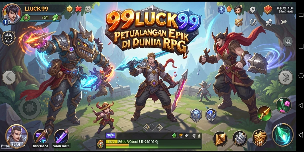 Screenshot gameplay 99LUCK99 menampilkan petualangan seru di dunia RPG.