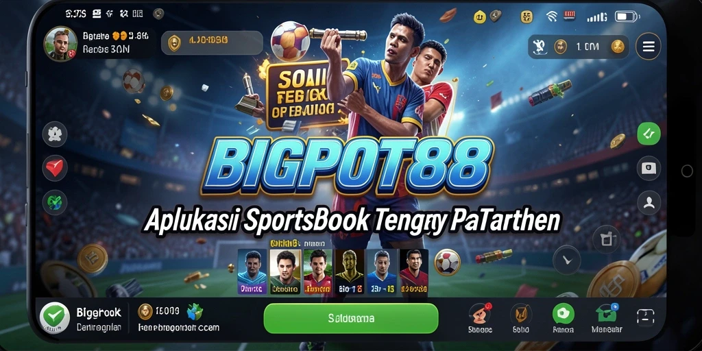 Screenshot menunjukkan tampilan antarmuka pengguna <strong>BIGPOT88</strong> yang menarik dan mudah digunakan.