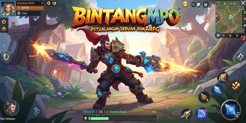 Tampilan dinamis dari pertarungan dalam BINTANGMPO yang memukau.