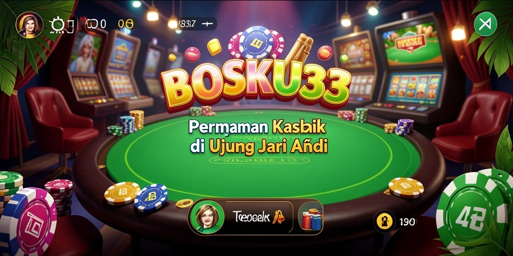 Tampilan menarik dari gameplay Kasino BOSKU33 yang penuh warna.