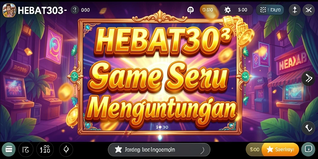Tangkapan layar gameplay HEBAT303 dengan banyak fitur slot yang menarik.
