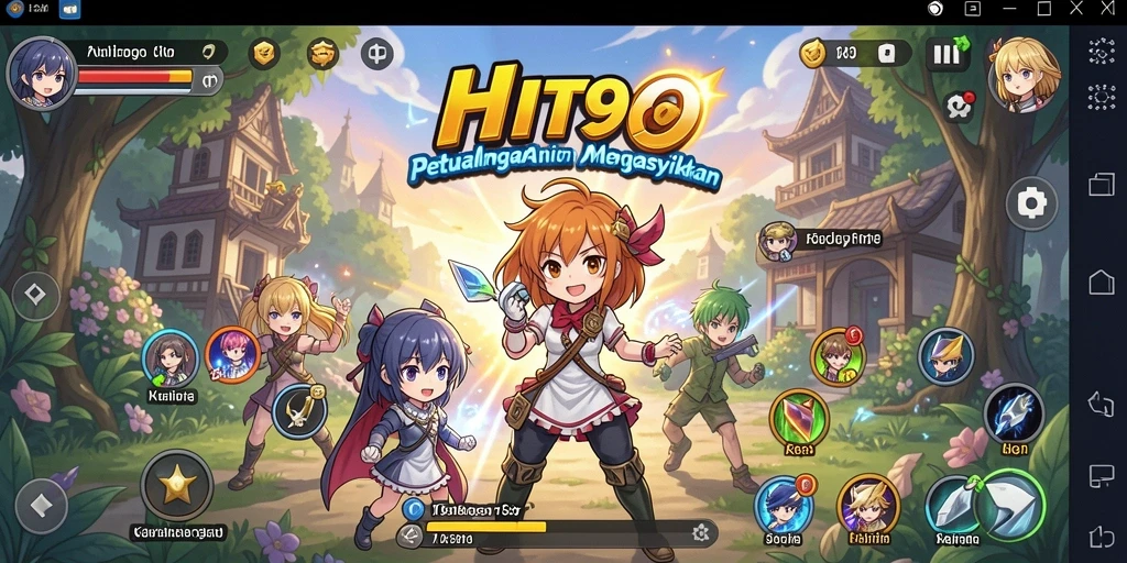 Tampilan screenshot HIT9 menunjukkan karakter Anime dalam aksi yang mendebarkan.