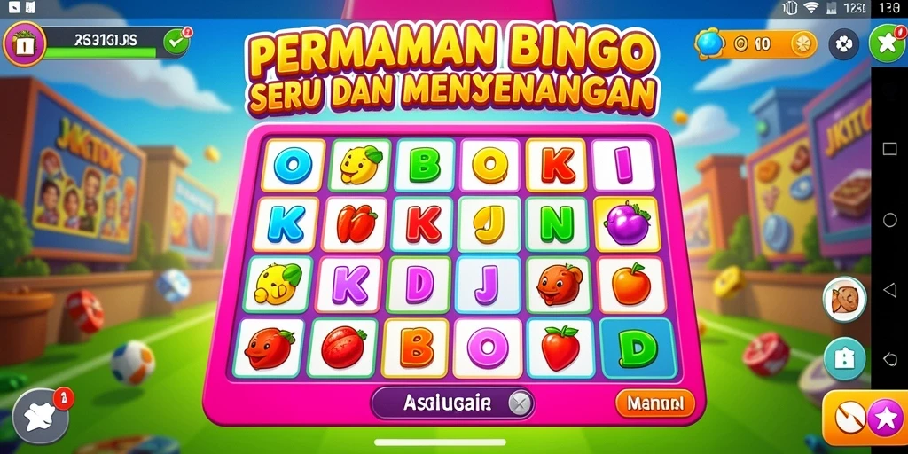 Tampilan gameplay Bingo yang seru di JKTOK.