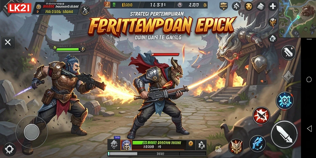 Gameplay epik dari LK21 dengan strategi mendalam dan pertempuran yang intens.