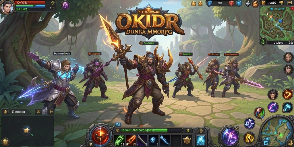 Screenshot gameplay OKIDR menampilkan petualangan seru dalam MMORPG.
