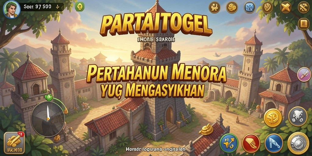 Tampilan gameplay seru dengan menara dan musuh yang beragam.