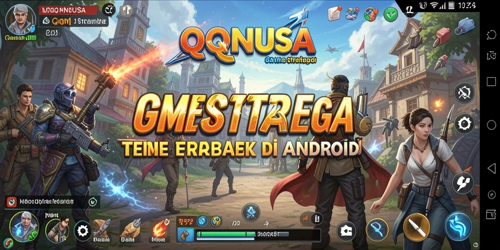 Screenshot menunjukkan aksi pertempuran mendebarkan di QQNUSA.