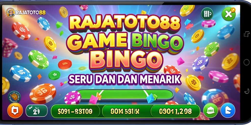 Tampilan gameplay Bingo yang penuh warna dan menarik.