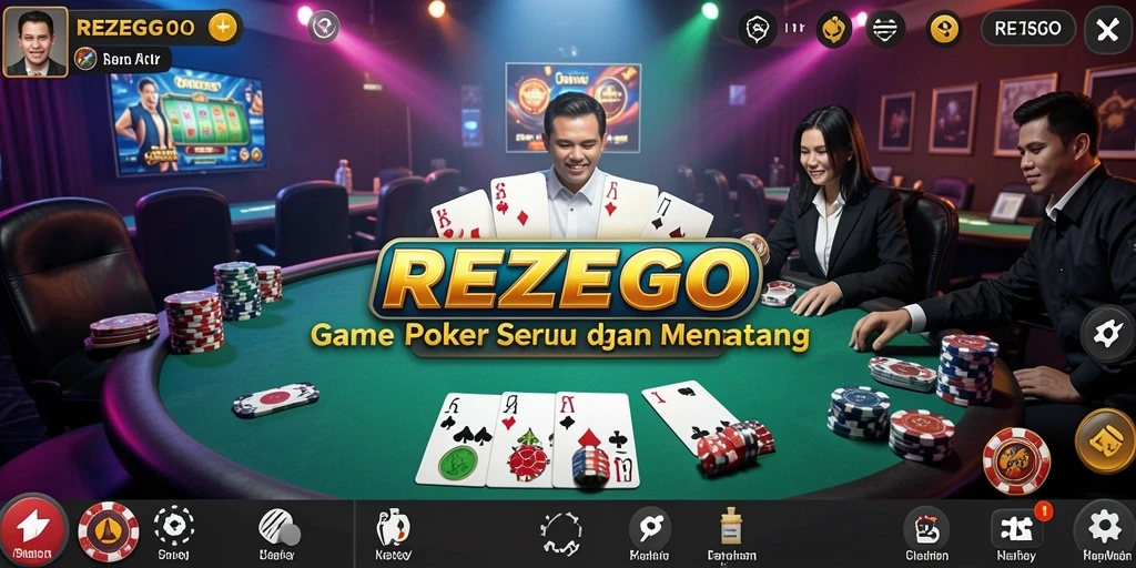 Tampilan gameplay seru dari REZEGO dengan pemain bersaing.