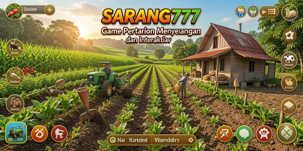 Tampilan gameplay SARANG777 yang menarik dan penuh warna.