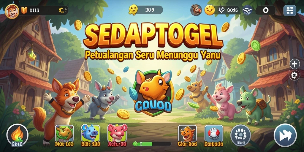 Tampilan gameplay seru dari SEDAPTOGEL, menunjukkan aksi petualangan yang mendebarkan.