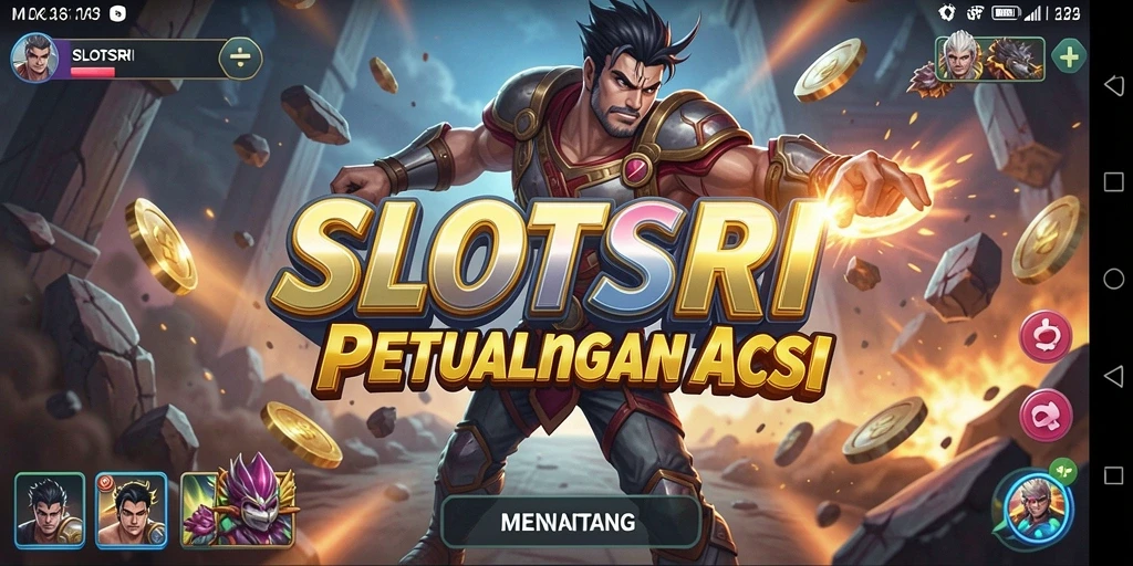 Tangkapan layar SLOTSRI menampilkan aksi seru dalam gameplay.