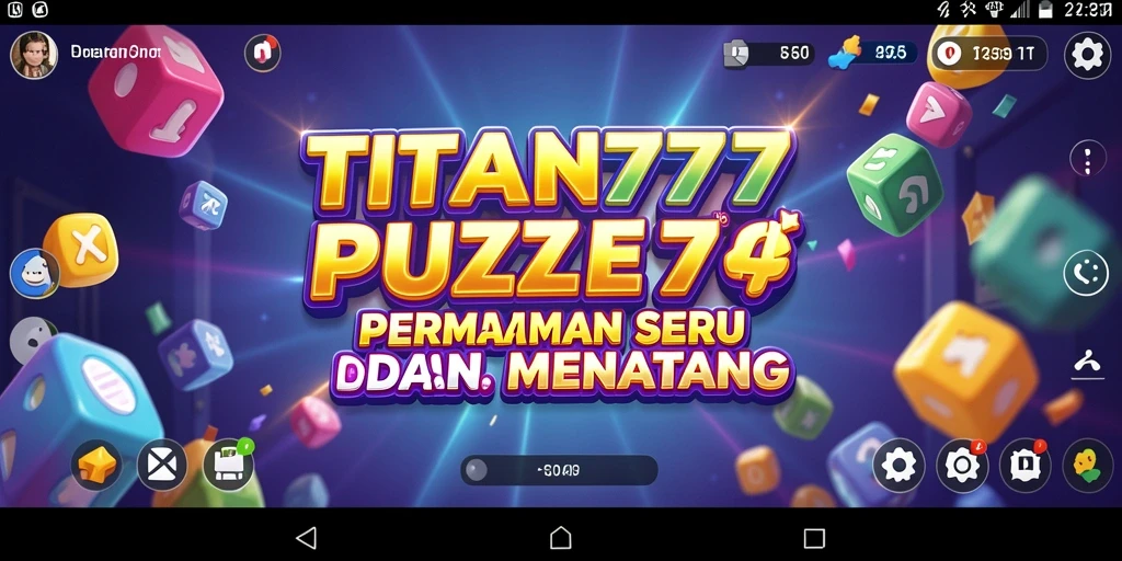 Tampilan gameplay seru di TITAN777 dengan teka-teki menantang.