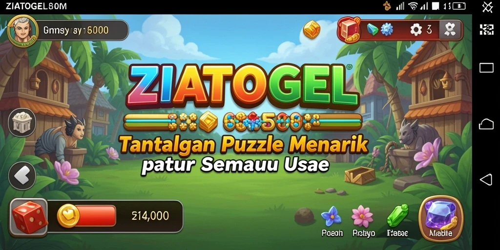 Tampilan gameplay menarik dari ZIATOGEL dengan teka-teki yang menantang.
